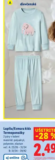 Lupilu/Esmara kids Termoponožky