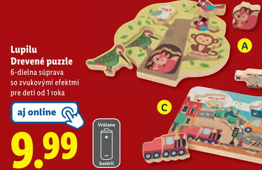 Lupilu Drevené puzzle