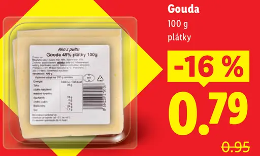 Gouda plátky