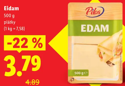 Pilos Eidam plátky