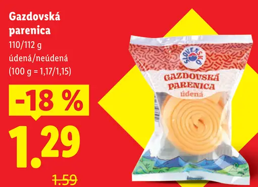 Gazdovská parenica údená/neúdená