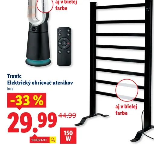 Tronic Elektrický ohrievač uterákov