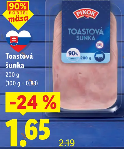 Pikok Toastová šunka