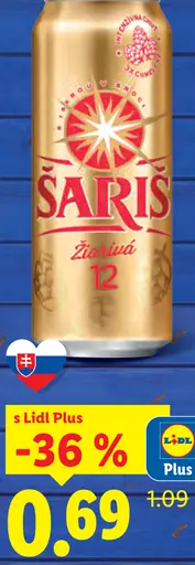 Šariš Žiarivá plechovka