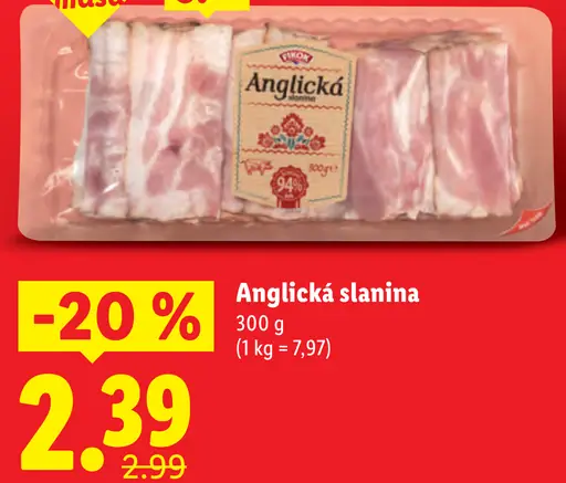 Lidl Anglická slanina