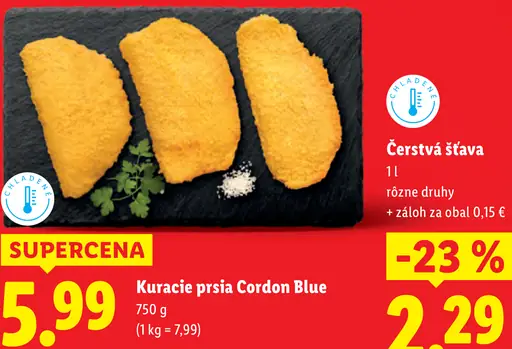 Kuracie prsia Cordon Blue