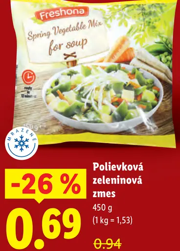 Freshona Polievková zeleninová zmes