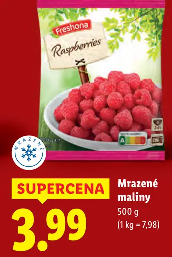 Freshona Mrazené maliny