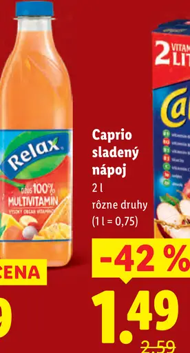Caprio sladený nápoj