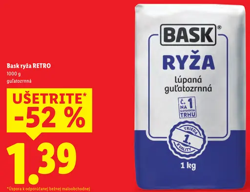 Bask ryža RETRO
