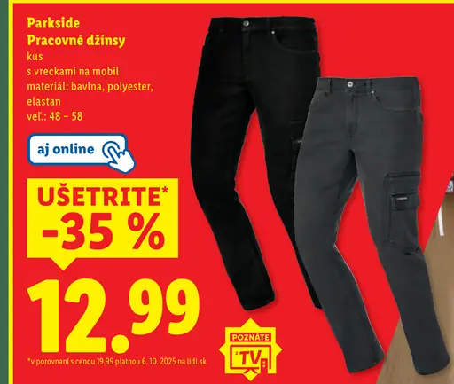 Parkside Pracovné džínsy