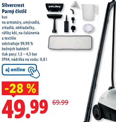 Silvercrest parný čistič