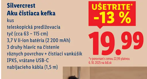 Silvercrest Aku čistiaca kefka