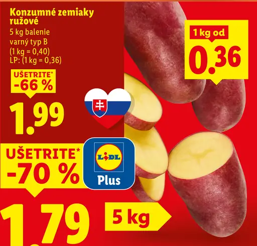 Konzumné zemiaky ružové neskoré