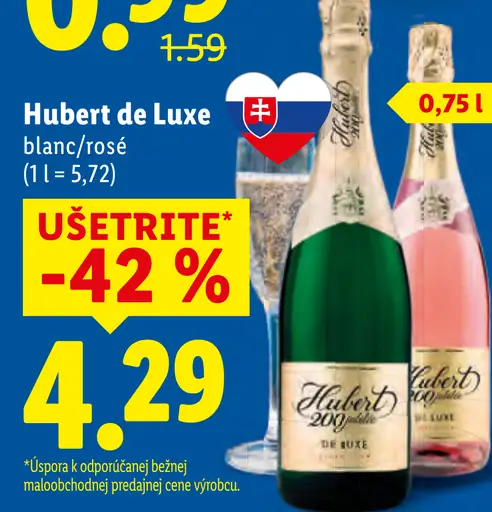 Hubert de Luxe blanc/rosé