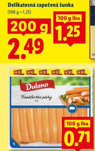 Dulano Frankfurtské párky