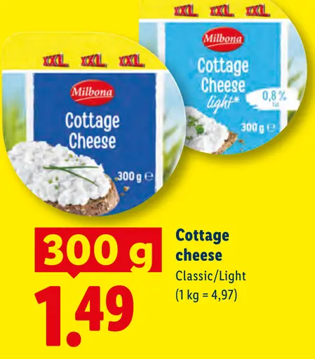 Milbona Cottage cheese Classic/Light