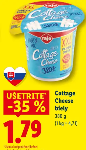 Rajo Cottage Cheese biely