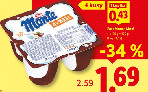 Zott Monte Maxi