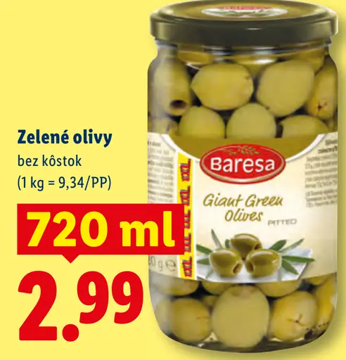Baresa Zelené olivy