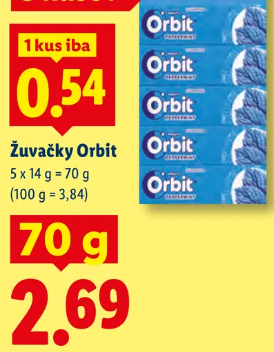 Orbit žuvačky