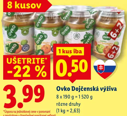 Ovko Dojčenská výživa