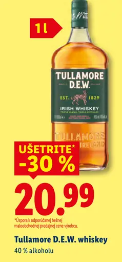 Tullamore D.E.W. whiskey