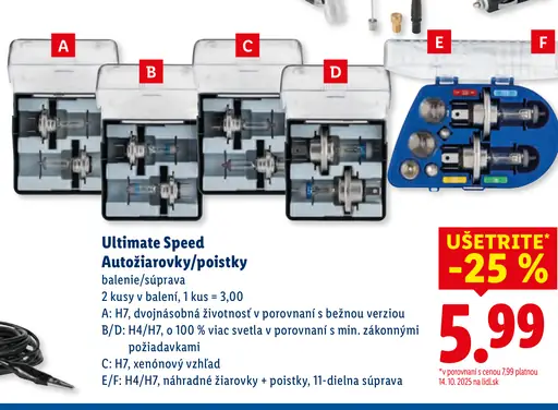 Ultimate Speed Autolampy/poistky