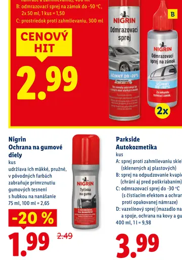 Nigrin Odmrazovací sprej