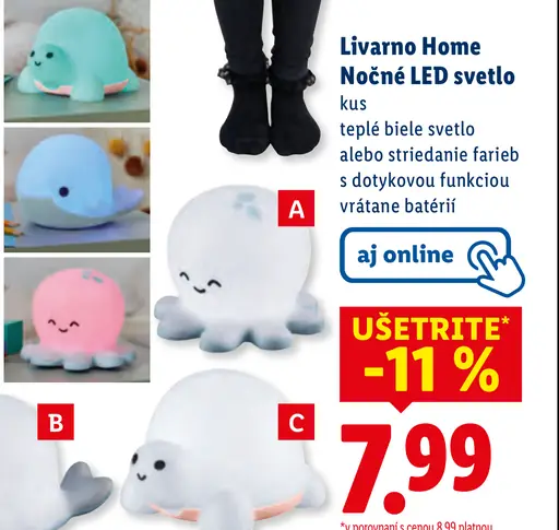 Livarna Home Nočné LED svetlo