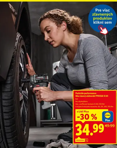 Parkside Performance Aku rázový uťahovák PPDSA 12, 12 V