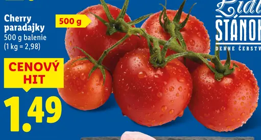 Paradajky cherry strapcové