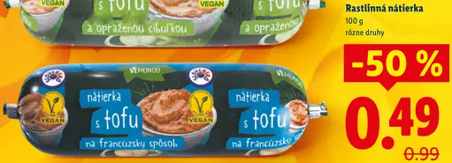 Vemondo nátierka s tofu