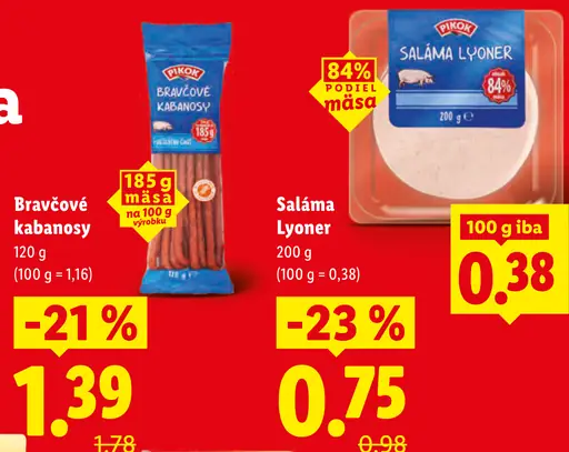 Pikok Saláma Lyoner