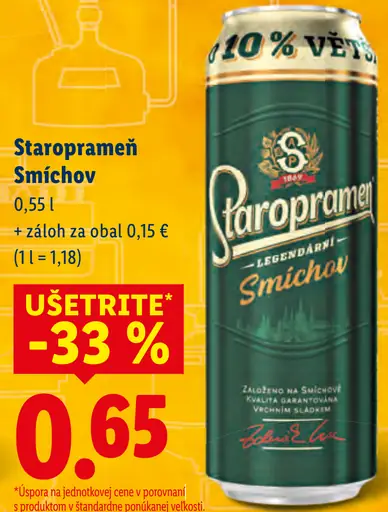 Staropramen Smichov plechovka