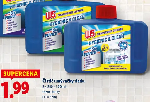 W5 Čistič umývačky riadu