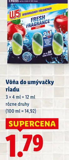 W5 Voňa do umývačky riadu