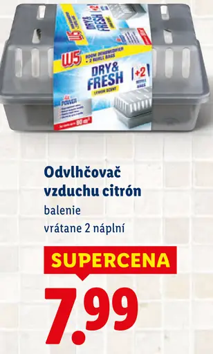 W5 Odvlhčovač vzduchu citrón