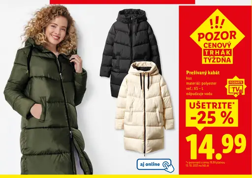 Esmara Prešívaný kabát