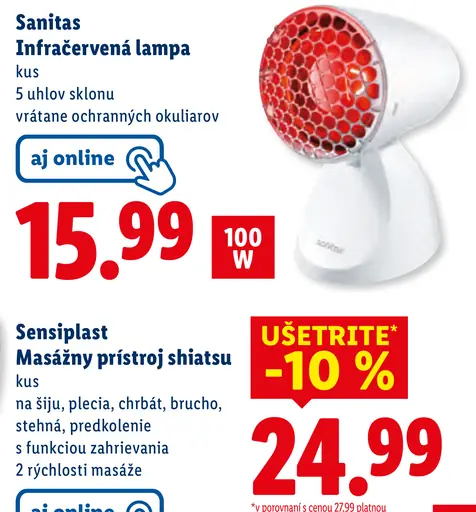 Sanitas infračervená lampa