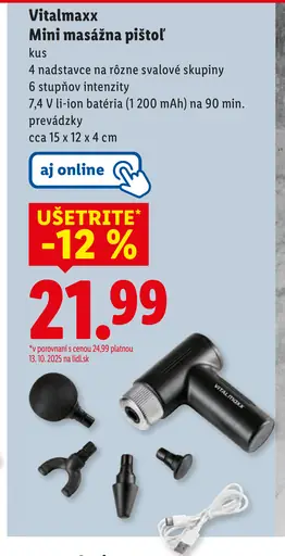 Vitalmaxx mini masážna pištoľ