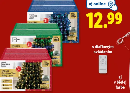 Livarnox Home Svetelná LED reťaz na vianočný stromček