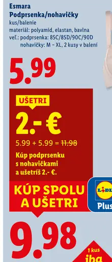 Esmara Podprsenka/nohavicky