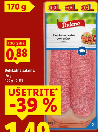 Dulano Delikatesná saláma