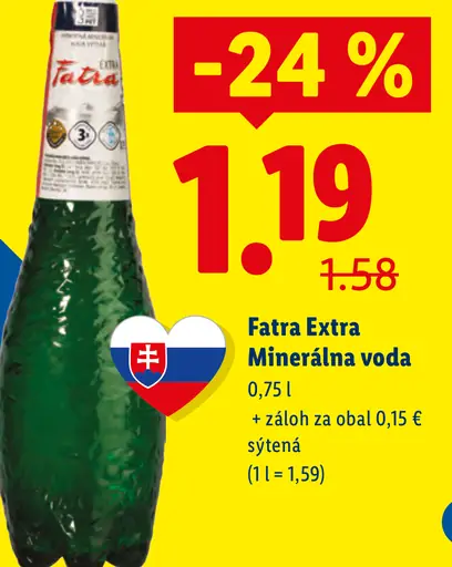 Fatra Extra Minerálna voda sýtená