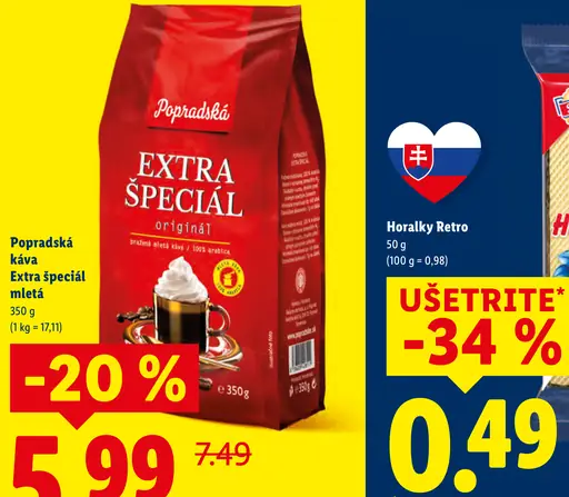 Popradská káva Extra špeciál mletá