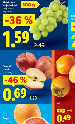 Biele hrozno bezjadierkové