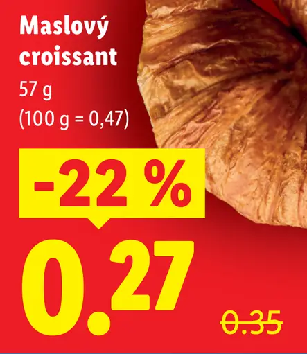 Maslový croissant