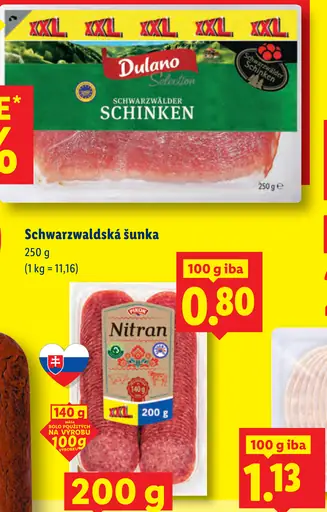 Dulano Schwarzwaldská šunka