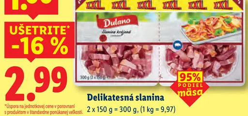 Dulano Delikatesná slanina
